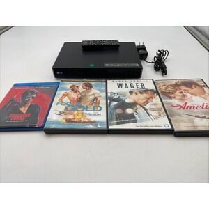 LG BPM25 Blu-ray HDMI DVD Player with Remote+4 Movies TESTED WORKS FINE